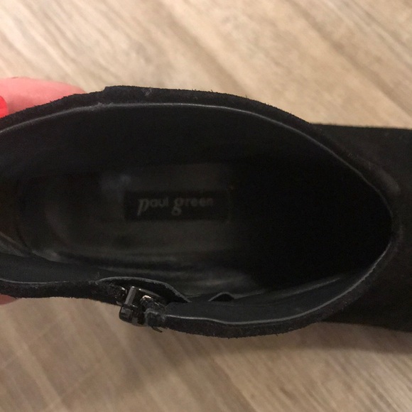 PAUL GREEN black suede boots - Picture 7 of 12